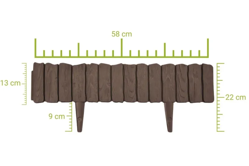 Palisada WOOD 58 cm brąz zdjęcie 2