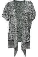 Biało-Czarna Narzutka, Frędzle - 36 / S