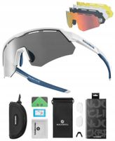 PRZECIWSŁONECZNE Okulary ROWEROWE - 4 SOCZEWKI UV