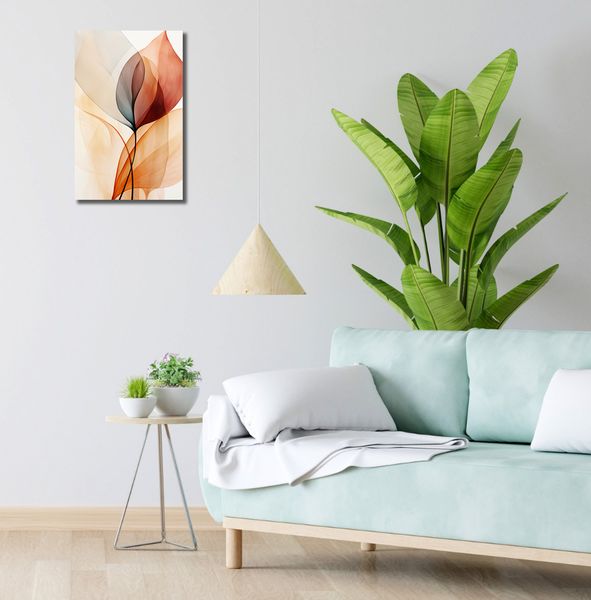 Obraz 30x50cm Eteryczne Liście zdjęcie 2