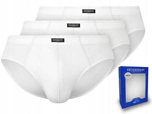 6 PAK HENDERSON SLIPY MAJTKI MĘSKIE 1446-K121 BIAŁE BAWEŁNA L na Arena.pl