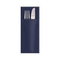 torebki-serwetki na sztućce premium airlaid, granatowe, 40 x 32 cm 50 szt.