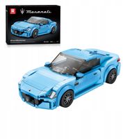 Samochód Auto Maserati GranTurismo Niebieski 384 El. Klocki Reobrix PREZENT