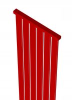 Grzejnik dekoracyjny LOTUS 140x61 CZERWONY