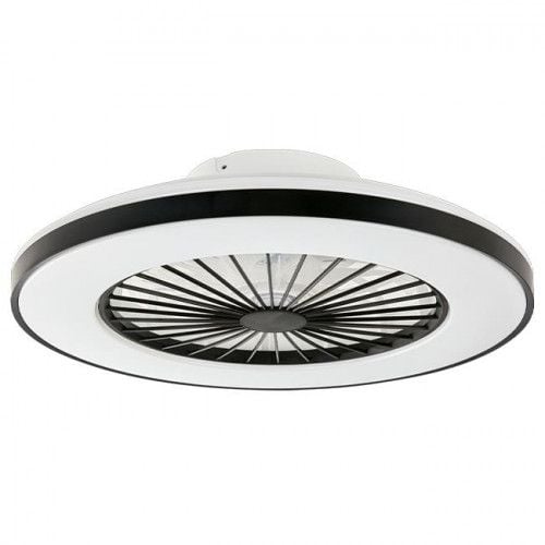 PLAFON LED 5040LM WENTYLATOR 15W ŚCIEMNIANIE PILOT CZARNY zdjęcie 1