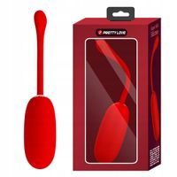 Wibrujące jajeczko do pochwy silikonowe, gładkie. Elastyczny uchwyt.