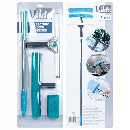 Mop MYJKA DO OKIEN szyb luster okna szyb ściągaczka teleskopowa mikrofibra na Arena.pl