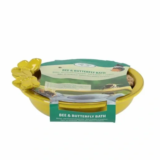 Stylowe poidło do ogrodu DLA OWADÓW PSZCZÓŁ żółte zdjęcie 3