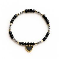 bransoletka na rękę stal chirurgiczna  14k złotem, , na gumce bst1566