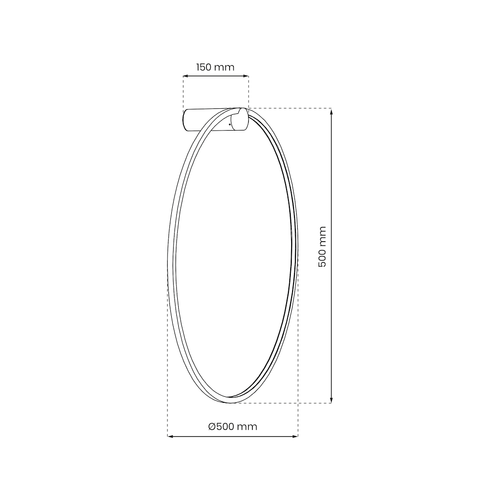 Kinkiet Saturno Black 25W LED na Arena.pl