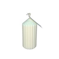 Świeca Dekoracyjna Biała Sojowa Naturalna Ozdobna Prezent Cylindryczna