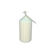 Świeca Dekoracyjna Biała Sojowa Naturalna Ozdobna Prezent Cylindryczna