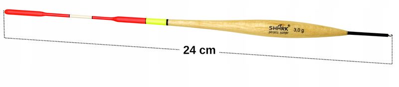 Spławik Przelotowy z BALSY SHARK Perfekt Hunter 3,0 g 24 cm zdjęcie 2