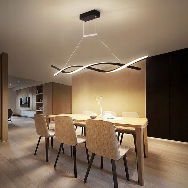 Lampa SANTIAGO I wisząca LED długa nad stół nowoczesna 90cm Wobako 35W zdjęcie 6