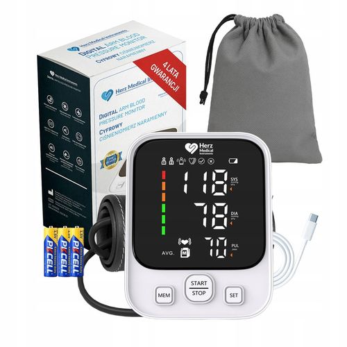 CIŚNIENIOMIERZ NARAMIENNY Automatyczny ZASILANIE USB MÓWI PO POLSKU ARYTMIA na Arena.pl