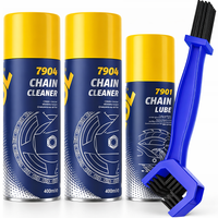 ZESTAW DO CZYSZCZENIA ŁAŃCUCHA MOTOCYKLOWEGO MANNOL SMAR ZMYWACZE SZCZOTKA