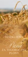 Baner religijny 200x100 cm Dożynkowy Baner - Wdzięczność za Plony i Pracę