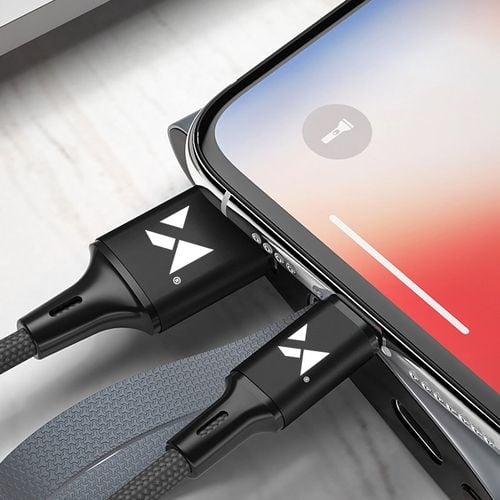 kabel przewód usb iphone lightning 2.4a 1m czarny na Arena.pl