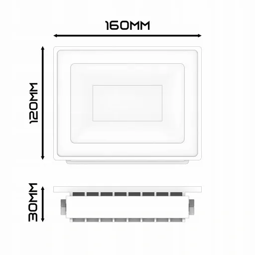 Naświetlacz LED SLIM 30W halogen czujnik ruchu zmierzchu reflektor halogen zdjęcie 7