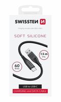 2 x KABEL SWISSTEN SOFT SILICONE USB-C/USB-C 1,5m 60W CZARNY