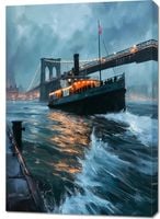 Obraz 70x100cm Stary Parowiec