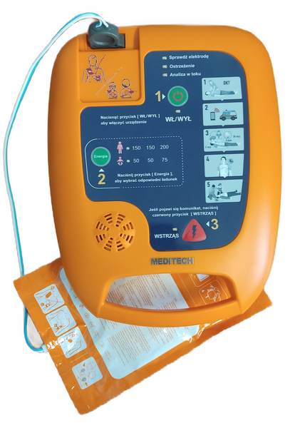 Półautomatyczny Defibrylator AED Defi w bogatym zestawie zdjęcie 3