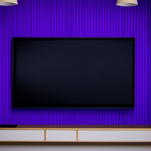 Panele akustyczne LAMELE 120x40x3 cm | Pianka poliuretanowa Fioletowy na Arena.pl