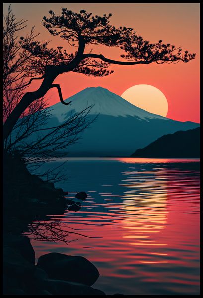 Plakat 61x90,5cm Góra Wieczorem zdjęcie 2
