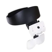 Lupa nagłowna czołowa okulary 2 led podświetlane okulary powiększające