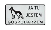 tablica 15*29cm ja tu jestem gospodarzem - tab d p11