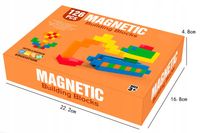 Klocki magnetyczne edukacyjne KOSTKI SZEŚCIANY magnesy Zestaw XXL 126 el.