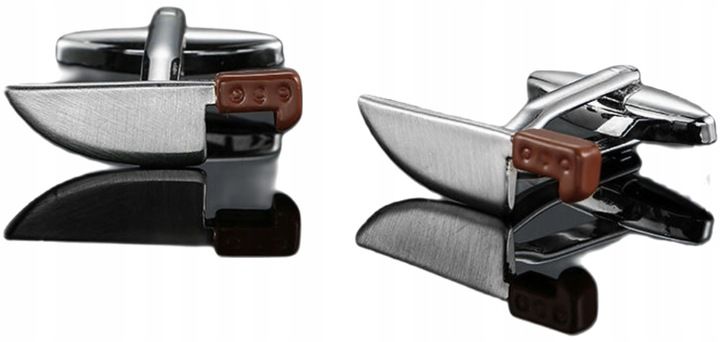 Spinki do mankietów wzór NOŻE zdjęcie 1