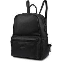 Skórzany plecak A4 duży pojemny do szkoły Włoski kremowy P16