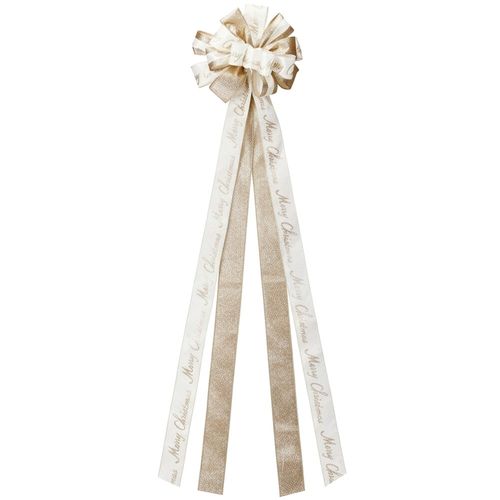 Kokarda Świąteczna Duża Kokardka Dekoracyjna Ozdobna Szpic Czubek Choinkę na Arena.pl