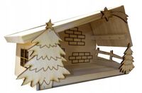 Szopka Bożonarodzeniowa, betlejemska drewniana święta prezent