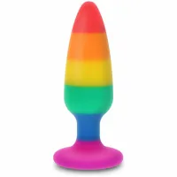toyjoy pride hunk 10,5 cm silikonowy model w kolorach tęczy
