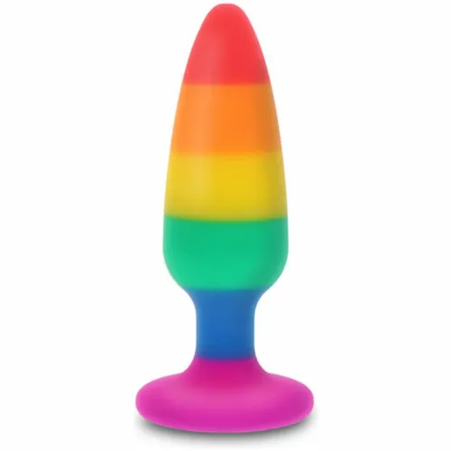 toyjoy pride hunk 10,5 cm silikonowy model w kolorach tęczy na Arena.pl