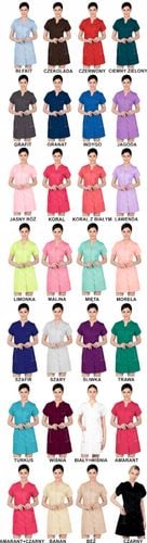 Fartuch medyczny kosmetyczny damski firmowy z HAFTEM TWOIM LOGO NAPISEM na Arena.pl