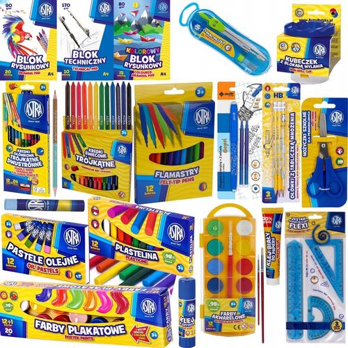 ASTRA WYPRAWKA SZKOLNA XXL DUŻY ZESTAW DO SZKOŁY na Arena.pl