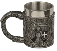 Kufel Rycerski - Średniowieczny Rycerz na Koniu