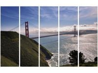 70CM 150CM OBRAZ 5 ELEM GOLDEN GATE BRITTA HEISE ŚCIENNY