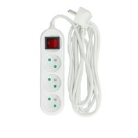 Przedłużacz LARGO 3-gniazda długość 3m z uziemieniem i wyłącznikiem