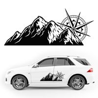 NAKLEJKA NA SAMOCHÓD TERENOWY wodoodporna góry KAMPER camper 100 cm