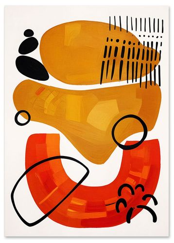 Plakat plakaty boho geometria 21x29,7 cm A4 na Arena.pl