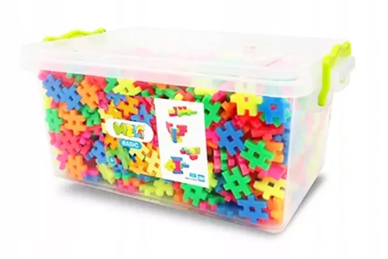 Klocki Konstrukcyjne Meli Basic Neon Edu 1200 el. zdjęcie 1