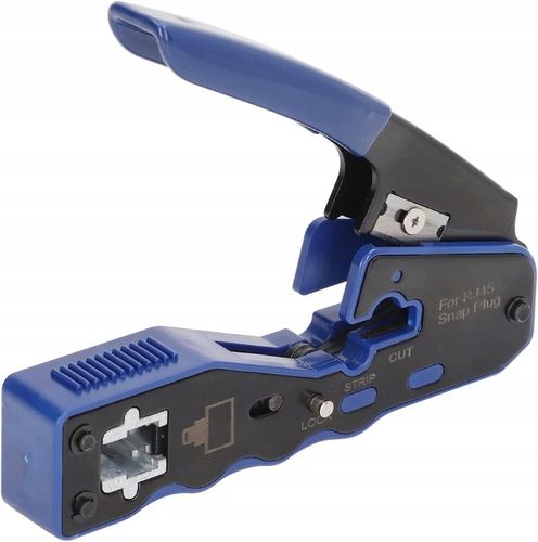 ZACISKARKA WTYKÓW PRZELOTOWYCH RJ45 PASS THROUGH ŚCIĄGACZ IZOLACJI STRIPPER na Arena.pl