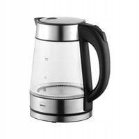 CZAJNIK ELEKTRYCZNY SZKLANY MOCNY 2200W PODŚWIETLANY BEZPRZEWODOWY 1,7 L.