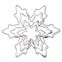 4x Wykrawacze Płatek Śniegu Śnieżynka Foremki Ciastek Ciasteczek Pierników