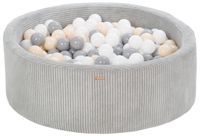 Suchy basen piankowy ze sztruksu z 300 piłeczkami 90 cm RÓŻNE KOLORY