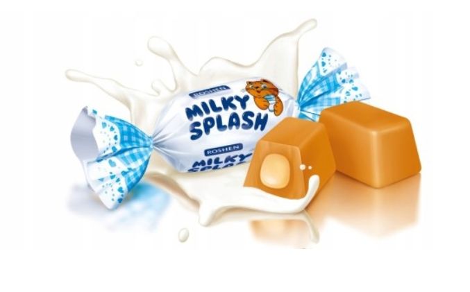ROSHEN cukierki Toffee MILKY SPLASH 1kg zdjęcie 2
